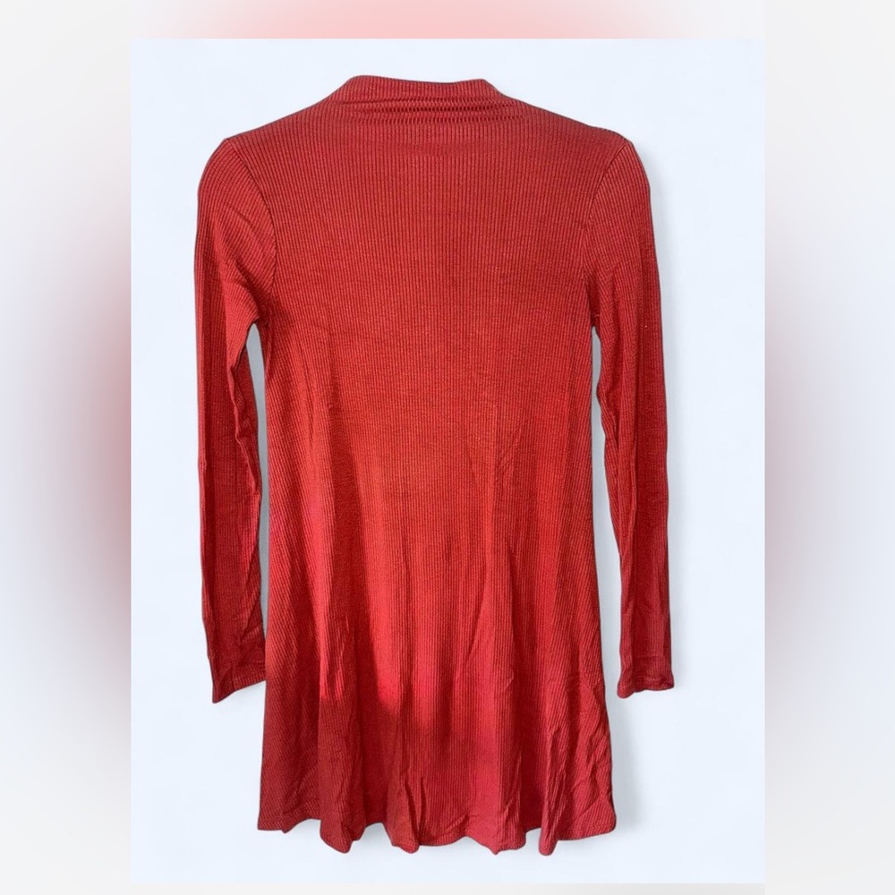 Forever 21 Vibrant Red Long Sleeve Top